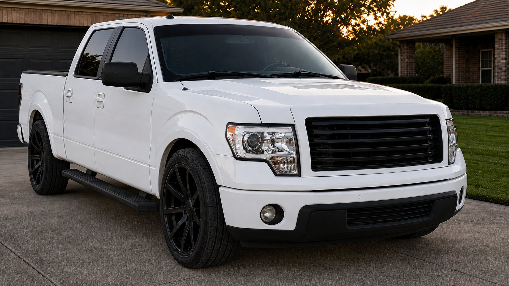 Same pickup with crystal clear headlights