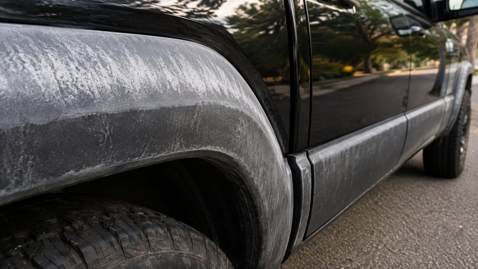 Faded gray trim